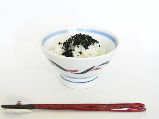 あらめっこをご飯にかけて