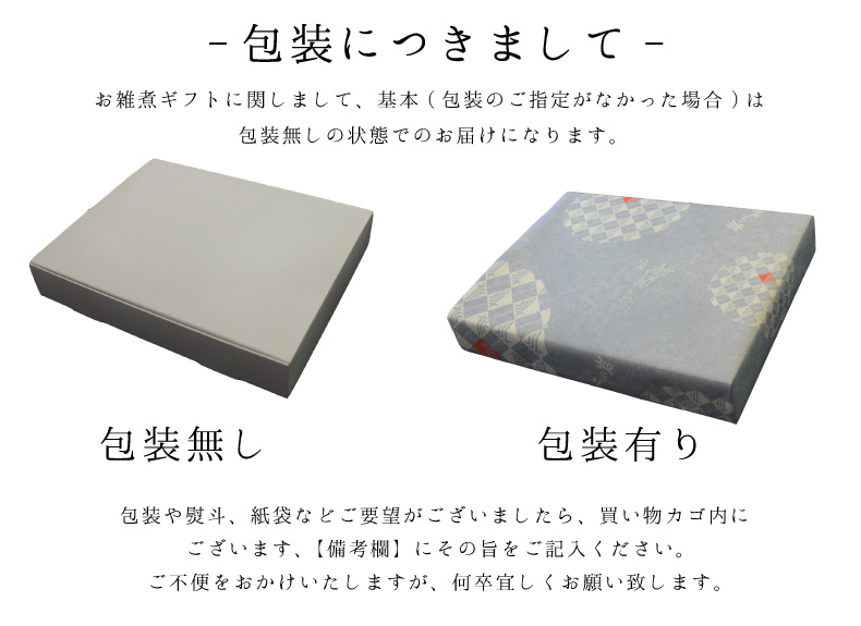 包装について