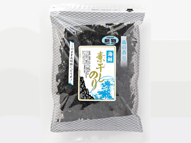 素干しのりは磯の香りが強く、ほのかな甘みが美味しい海苔